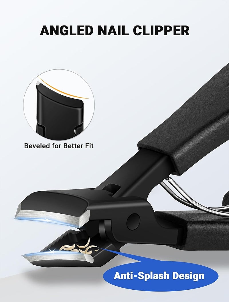 MERDTTES Toenail Clippers for Seniors Thick Toenails, Sharp Ingrown Toenail Clippers Nail Cutter Long Handle with Wide Jaw for Thick Nails, Heavy Duty Large Toe Nail Clipper Set for Men & Women,7 Pcs - Image 3